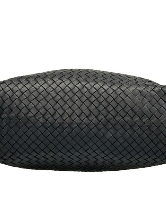 Bottega Veneta Shoulder Bag Sloane Intrecciato Black Leather - Picture 5 of 15